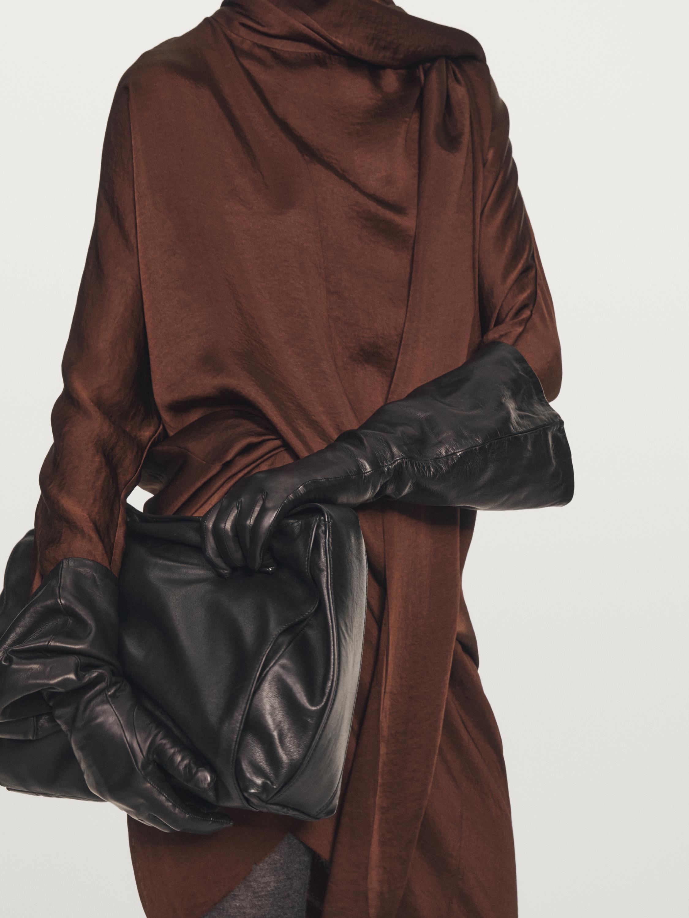 Flowing long sleeve midi dress - STUDIO